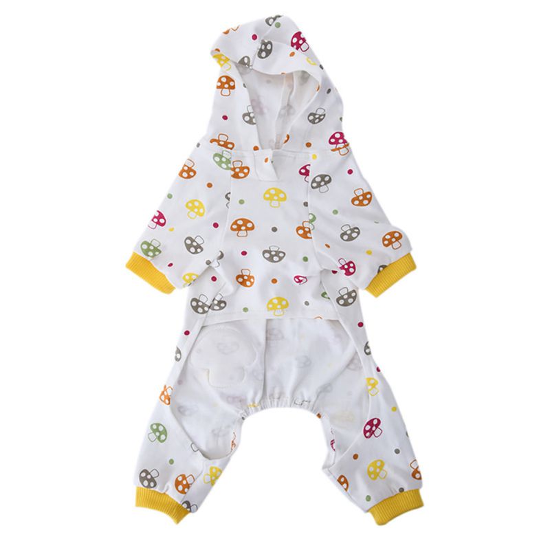 Pet Dog Cotton Pajamas Sleepwear Small Dog Soft Clothes Jumpsuit Coat